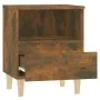 Two smoked oak bedside tables 40x35x50 cm by vidaXL, Nightstands - Ref: Foro24-821805, Price: 69,50 €, Discount: %