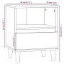 Two smoked oak bedside tables 40x35x50 cm by vidaXL, Nightstands - Ref: Foro24-821805, Price: 69,50 €, Discount: %