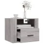 Mesitas de noche de pared 2 uds gris Sonoma 50x36x40 cm de vidaXL, Mesitas de noche - Ref: Foro24-816893, Precio: 81,48 €, De...