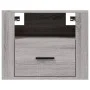 Mesitas de noche de pared 2 uds gris Sonoma 50x36x40 cm de vidaXL, Mesitas de noche - Ref: Foro24-816893, Precio: 81,48 €, De...