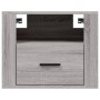 Wand-Nachttische 2 Stück grau Sonoma 50x36x40 cm von vidaXL, Nachttische - Ref: Foro24-816893, Preis: 82,52 €, Rabatt: %