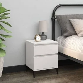Glänzend weißer Nachttisch 40x35x50 cm von vidaXL, Schließfächer und Lagerschränke - Ref: Foro24-821846, Preis: 52,73 €, Raba...