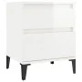 Glossy white nightstand 40x35x50 cm by vidaXL, Lockers and storage cabinets - Ref: Foro24-821846, Price: 52,68 €, Discount: %