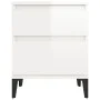 Glossy white nightstand 40x35x50 cm by vidaXL, Lockers and storage cabinets - Ref: Foro24-821846, Price: 52,68 €, Discount: %