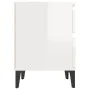 Glossy white nightstand 40x35x50 cm by vidaXL, Lockers and storage cabinets - Ref: Foro24-821846, Price: 52,68 €, Discount: %