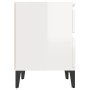 Mesita de noche blanco brillante 40x35x50 cm de vidaXL, Taquillas y armarios de almacenamiento - Ref: Foro24-821846, Precio: ...