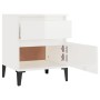 Mesita de noche blanco brillante 40x35x50 cm de vidaXL, Taquillas y armarios de almacenamiento - Ref: Foro24-821846, Precio: ...