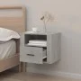 Gray concrete wall-mounted bedside table 50x36x40 cm by vidaXL, Nightstands - Ref: Foro24-816888, Price: 45,38 €, Discount: %