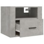 Mesita de noche de pared gris hormigón 50x36x40 cm de vidaXL, Mesitas de noche - Ref: Foro24-816888, Precio: 45,96 €, Descuen...