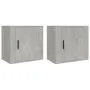 Wall bedside tables 2 pcs concrete gray 50x30x47 cm by vidaXL, Nightstands - Ref: Foro24-816873, Price: 58,89 €, Discount: %