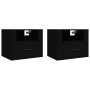 Wall-mounted bedside tables 2 units black 50x36x40 cm by vidaXL, Nightstands - Ref: Foro24-816883, Price: 81,47 €, Discount: %