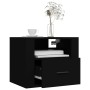 Wall-mounted bedside tables 2 units black 50x36x40 cm by vidaXL, Nightstands - Ref: Foro24-816883, Price: 81,47 €, Discount: %