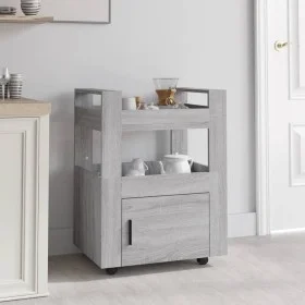 Carrito de cocina madera contrachapada gris Sonoma 60x45x80 cm by vidaXL, Kitchen and dining carts - Ref: Foro24-816830, Pric...