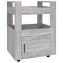 Küchenwagen aus grauem Sonoma-Sperrholz 60x45x80 cm von vidaXL, Küchen- und Speisewagen - Ref: Foro24-816830, Preis: 69,93 €,...