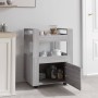 Carrito de cocina madera contrachapada gris Sonoma 60x45x80 cm by vidaXL, Kitchen and dining carts - Ref: Foro24-816830, Pric...