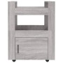 Küchenwagen aus grauem Sonoma-Sperrholz 60x45x80 cm von vidaXL, Küchen- und Speisewagen - Ref: Foro24-816830, Preis: 69,93 €,...