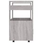 Küchenwagen aus grauem Sonoma-Sperrholz 60x45x80 cm von vidaXL, Küchen- und Speisewagen - Ref: Foro24-816830, Preis: 69,93 €,...