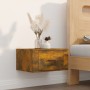 Wand-Nachttisch aus geräucherter Eiche, 50 x 36 x 25 cm von vidaXL, Nachttische - Ref: Foro24-816850, Preis: 27,96 €, Rabatt: %