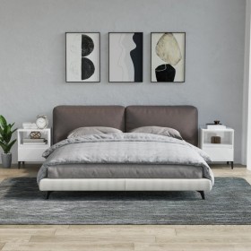 Nachttische 2 Einheiten glänzend weiß 40x35x50 cm von vidaXL, Schränke und Lagerung - Ref: Foro24-821815, Preis: 81,17 €, Rab...