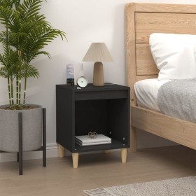Mesita de noche madera contrachapada negro 40x35x50 cm de vidaXL, Mesitas de noche - Ref: Foro24-821860, Precio: 33,15 €, Des...