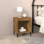 Two smoked oak bedside tables 40x35x50 cm by vidaXL, Nightstands - Ref: Foro24-821885, Price: 41,32 €, Discount: %