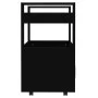 Black plywood kitchen cart 60x45x80 cm by vidaXL, Kitchen and dining carts - Ref: Foro24-816825, Price: 70,92 €, Discount: %