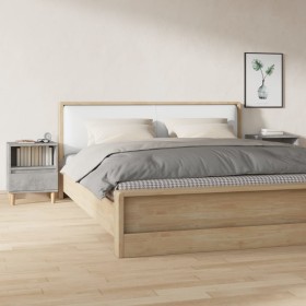 Mesitas de noche 2 unidades gris hormigón 40x35x50 cm de vidaXL, Mesitas de noche - Ref: Foro24-821803, Precio: 70,45 €, Desc...