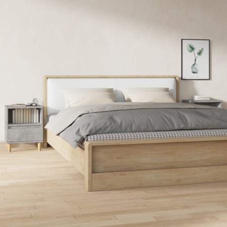 Nachttische 2 Einheiten betongrau 40x35x50 cm von vidaXL, Nachttische - Ref: Foro24-821803, Preis: 70,45 €, Rabatt: %