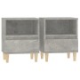 Nachttische 2 Einheiten betongrau 40x35x50 cm von vidaXL, Nachttische - Ref: Foro24-821803, Preis: 70,45 €, Rabatt: %