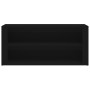 Mueble zapatero de madera contrachapada negro 100x35x45 cm de vidaXL, Zapateros y organizadores de calzado - Ref: Foro24-8169...