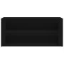 Schwarzer Schuhschrank aus Sperrholz, 100 x 35 x 45 cm von vidaXL, Schuhregale und Schuhorganisatoren - Ref: Foro24-816905, P...
