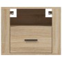 Wall bedside tables 2 pcs Sonoma oak color 50x36x40 cm by vidaXL, Nightstands - Ref: Foro24-816887, Price: 79,86 €, Discount: %