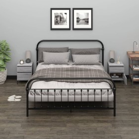 Nachttische 2 Einheiten grau Sonoma 40x35x50 cm von vidaXL, Schließfächer und Lagerschränke - Ref: Foro24-821855, Preis: 90,3...