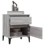 Nightstands 2 units gray Sonoma 40x35x50 cm by vidaXL, Lockers and storage cabinets - Ref: Foro24-821855, Price: 90,21 €, Dis...