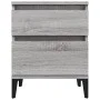 Nightstands 2 units gray Sonoma 40x35x50 cm by vidaXL, Lockers and storage cabinets - Ref: Foro24-821855, Price: 88,95 €, Dis...