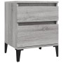 Nightstands 2 units gray Sonoma 40x35x50 cm by vidaXL, Lockers and storage cabinets - Ref: Foro24-821855, Price: 90,21 €, Dis...