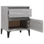 Nightstands 2 units gray Sonoma 40x35x50 cm by vidaXL, Lockers and storage cabinets - Ref: Foro24-821855, Price: 88,95 €, Dis...