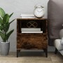 Nachttisch aus geräucherter Eiche, 40 x 35 x 50 cm von vidaXL, Schränke und Lagerung - Ref: Foro24-821820, Preis: 44,03 €, Ra...