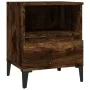 Smoked oak bedside table 40x35x50 cm by vidaXL, Closets and storage - Ref: Foro24-821820, Price: 43,52 €, Discount: %