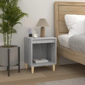 Gray Sonoma bedside table 40x35x50 cm by vidaXL, Nightstands - Ref: Foro24-821870, Price: 32,46 €, Discount: %