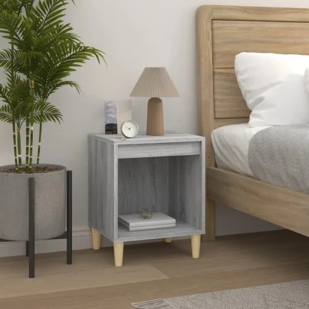 Gray Sonoma bedside table 40x35x50 cm by vidaXL, Nightstands - Ref: Foro24-821870, Price: 32,46 €, Discount: %