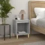 Gray Sonoma bedside table 40x35x50 cm by vidaXL, Nightstands - Ref: Foro24-821870, Price: 32,46 €, Discount: %