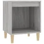 Gray Sonoma bedside table 40x35x50 cm by vidaXL, Nightstands - Ref: Foro24-821870, Price: 32,46 €, Discount: %