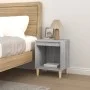 Gray Sonoma bedside table 40x35x50 cm by vidaXL, Nightstands - Ref: Foro24-821870, Price: 32,46 €, Discount: %