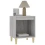 Gray Sonoma bedside table 40x35x50 cm by vidaXL, Nightstands - Ref: Foro24-821870, Price: 32,46 €, Discount: %