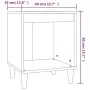 Gray Sonoma bedside table 40x35x50 cm by vidaXL, Nightstands - Ref: Foro24-821870, Price: 32,46 €, Discount: %