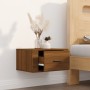 Wand-Nachttisch aus braunem Eichenholz, 50 x 36 x 25 cm von vidaXL, Nachttische - Ref: Foro24-816854, Preis: 31,97 €, Rabatt: %