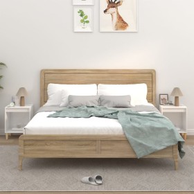 Nightstands 2 units glossy white 40x35x50 cm by vidaXL, Nightstands - Ref: Foro24-821863, Price: 58,52 €, Discount: %