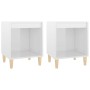 Nachttische 2 Einheiten glänzend weiß 40x35x50 cm von vidaXL, Nachttische - Ref: Foro24-821863, Preis: 58,52 €, Rabatt: %