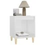Mesitas de noche 2 unidades blanco brillante 40x35x50 cm de vidaXL, Mesitas de noche - Ref: Foro24-821863, Precio: 57,75 €, D...